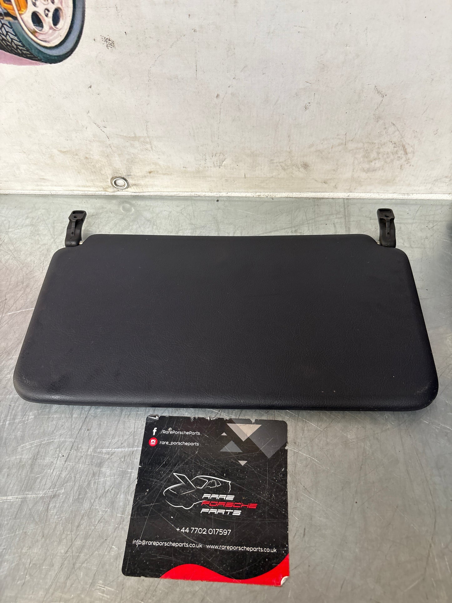 Porsche 928 L+R rear sunvisor, black, used 92873103504