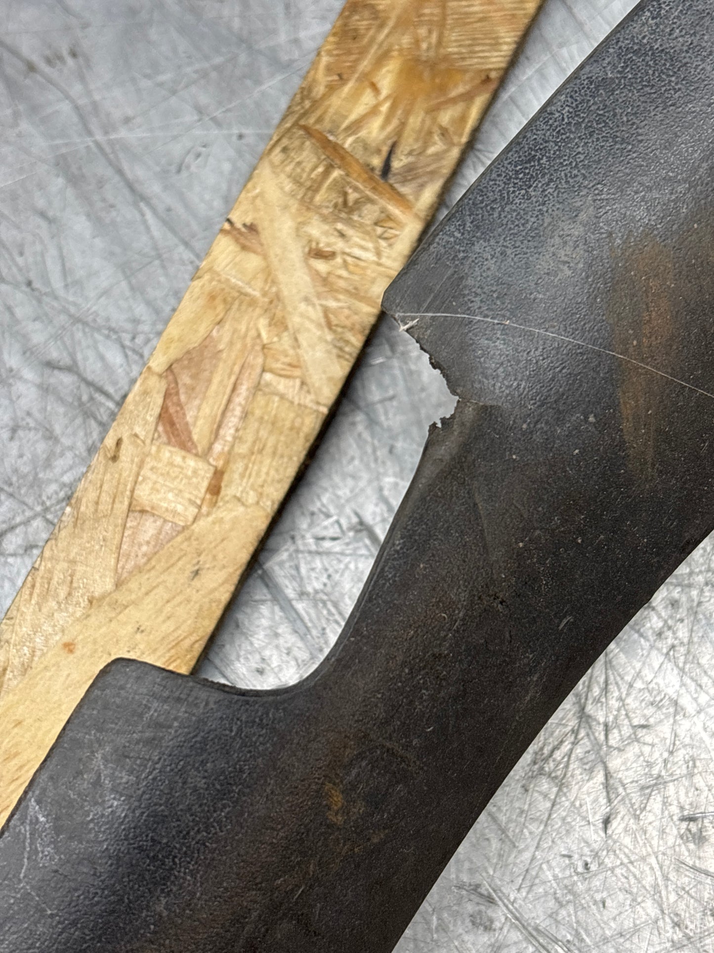 Porsche 944 lower door sill trim molding right side, spares or repair 95155919600