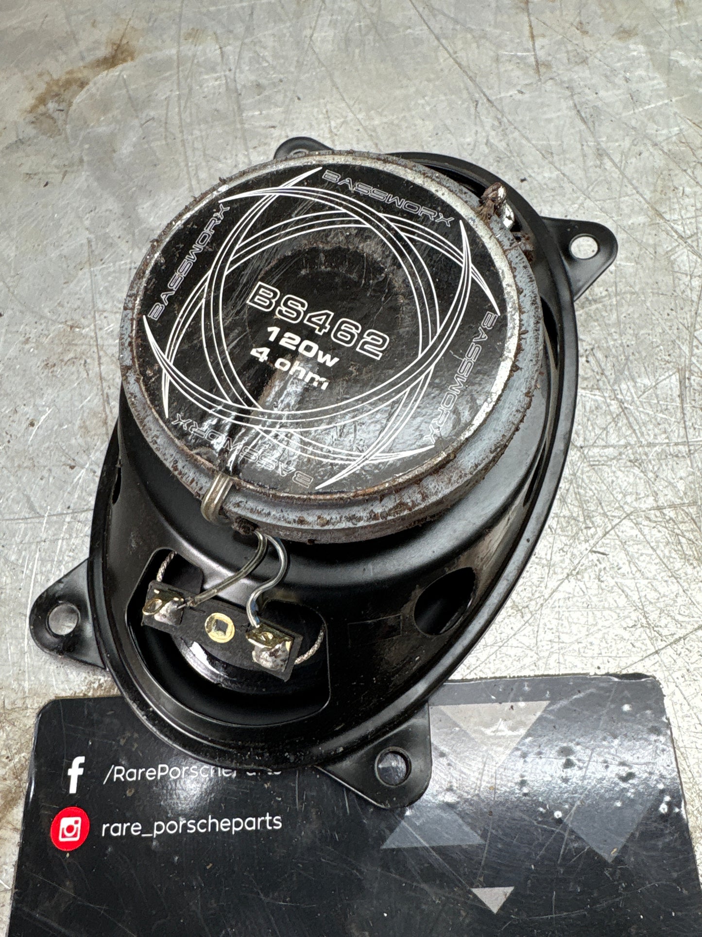 Porsche 944 bassworx door speaker, used