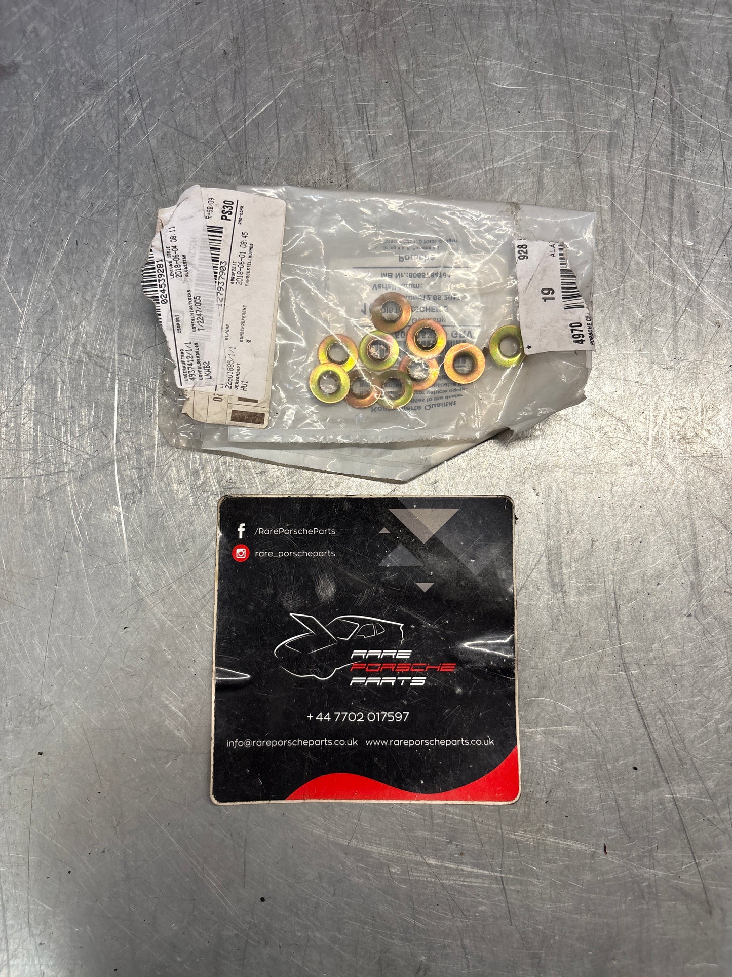 Porsche 944 / 928 spacer washer, genuine 10 pieces 92850325500