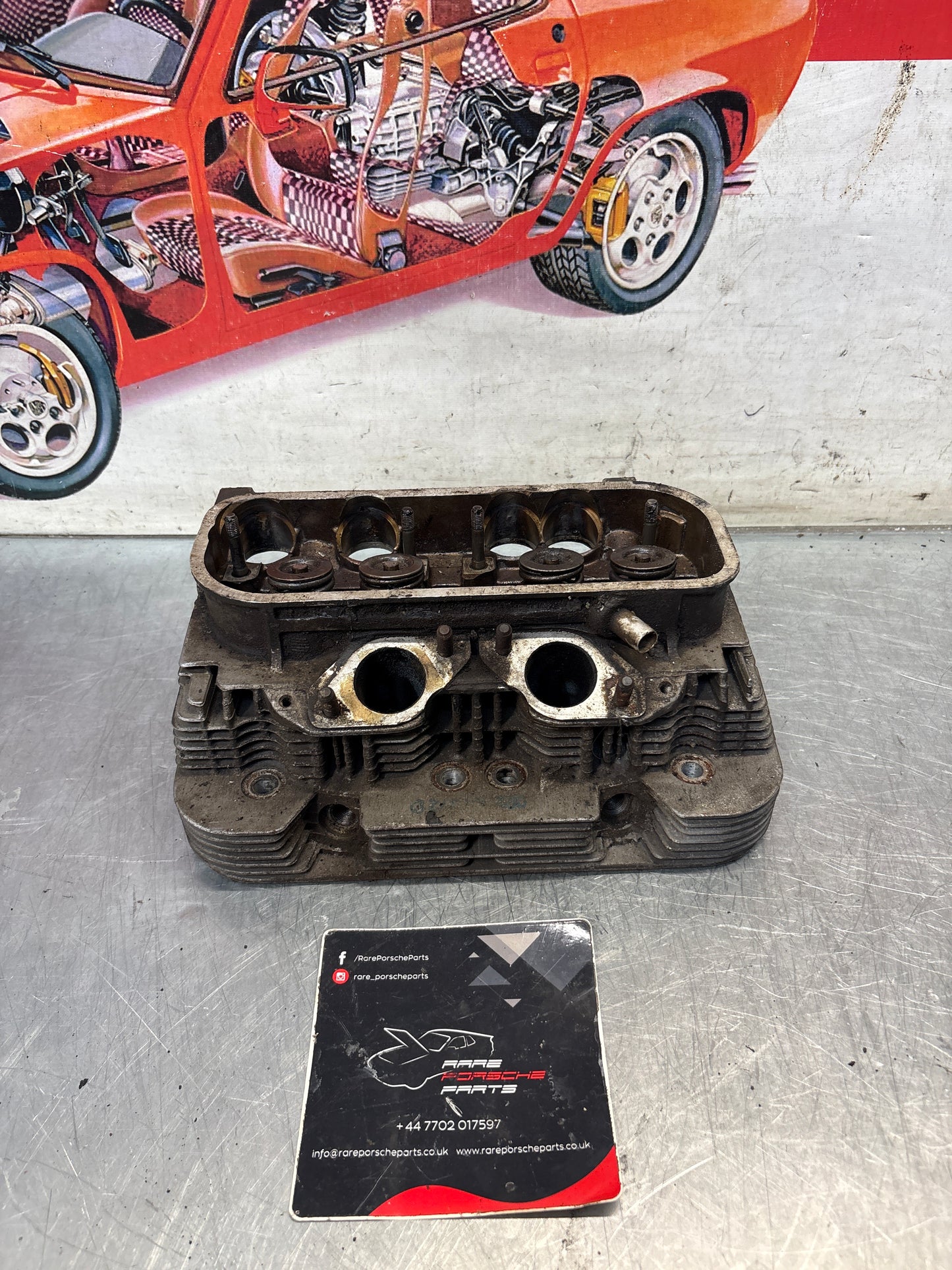 Porsche 914, cylinder head, right side, used 021101371Q