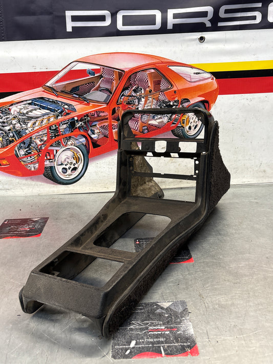 Porsche 924 centre console black, no switch holes 477857951  used