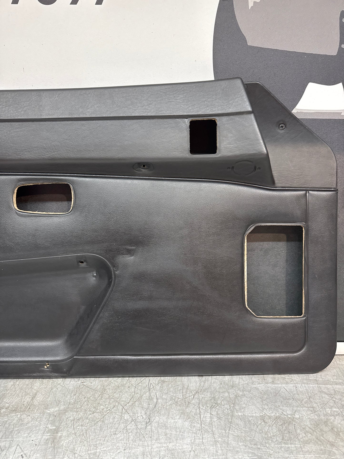Porsche 924/ 924S/ Early 944  Door cards Pair, Black. Used. 478867011 / 478867012