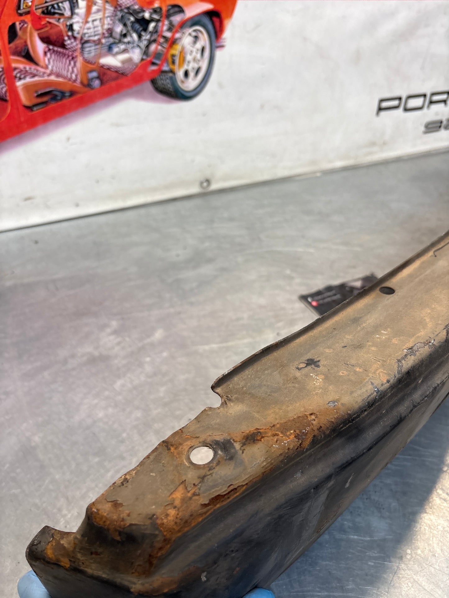 Porsche 914 rear bumper, used 91450509110