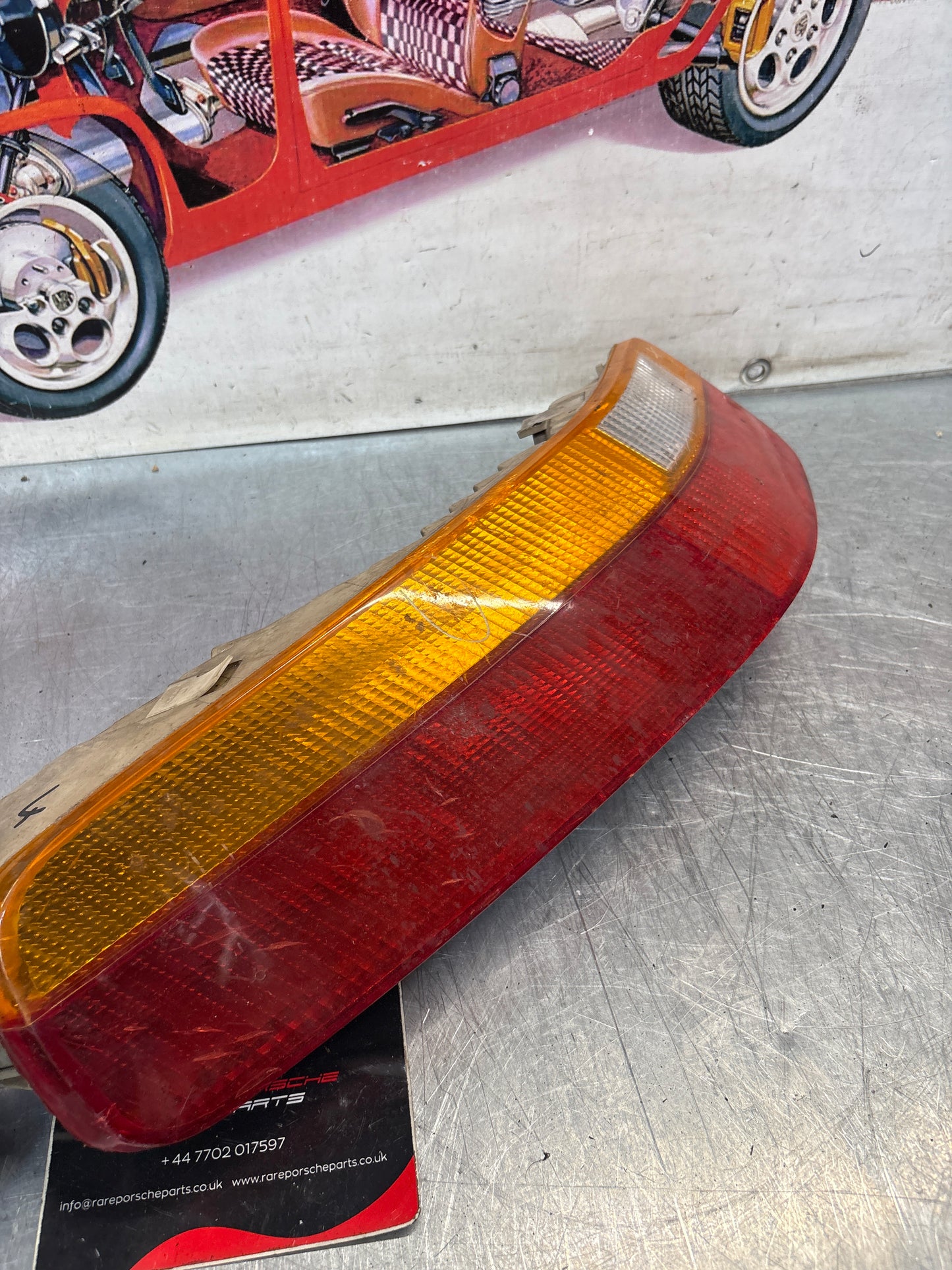 Porsche 928 rear left tail light, used, 92863104302