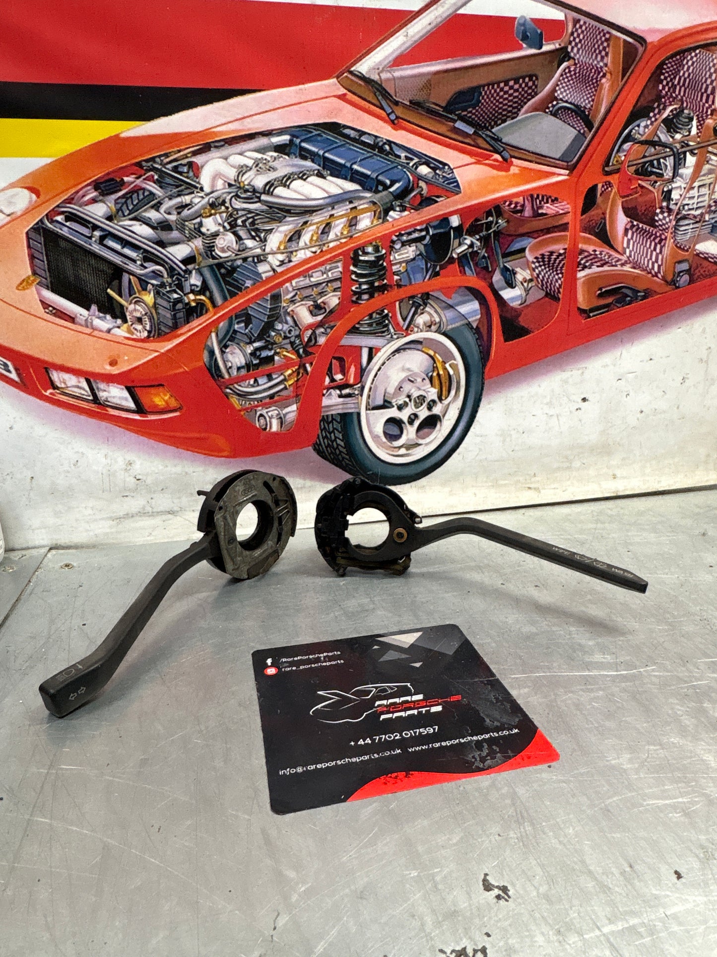 VW Golf I / Porsche 924 Indicator / Wiper stalks, used 171953503AD / 477953901