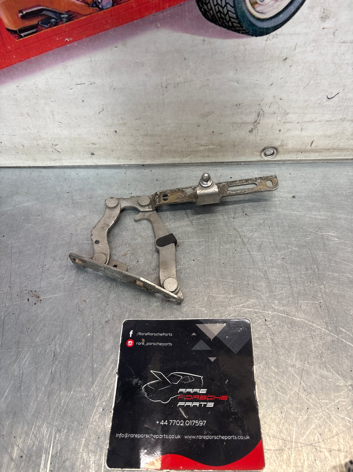 Porsche 911 996 / 986 engine deck lid hinge right side, used 99651215201