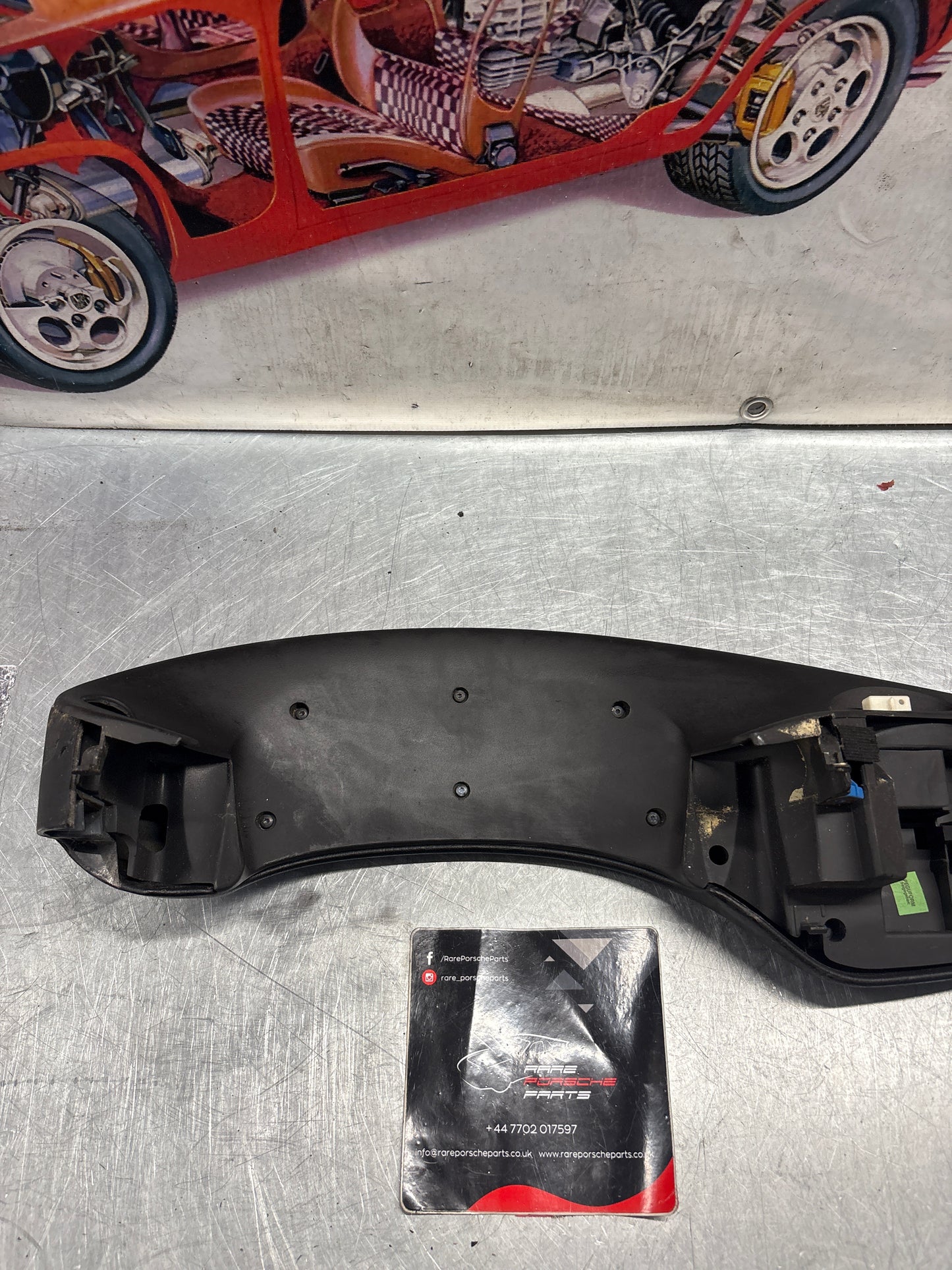 Porsche Boxster 986 dashboard cluster trim,black used 98655205500 / 98655205501