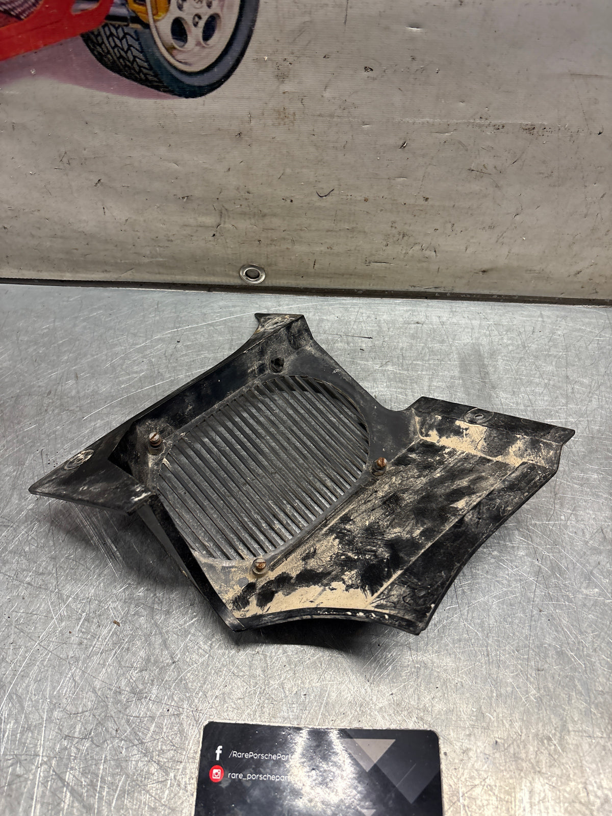 Porsche 914 left speaker cover, used 91455150510
