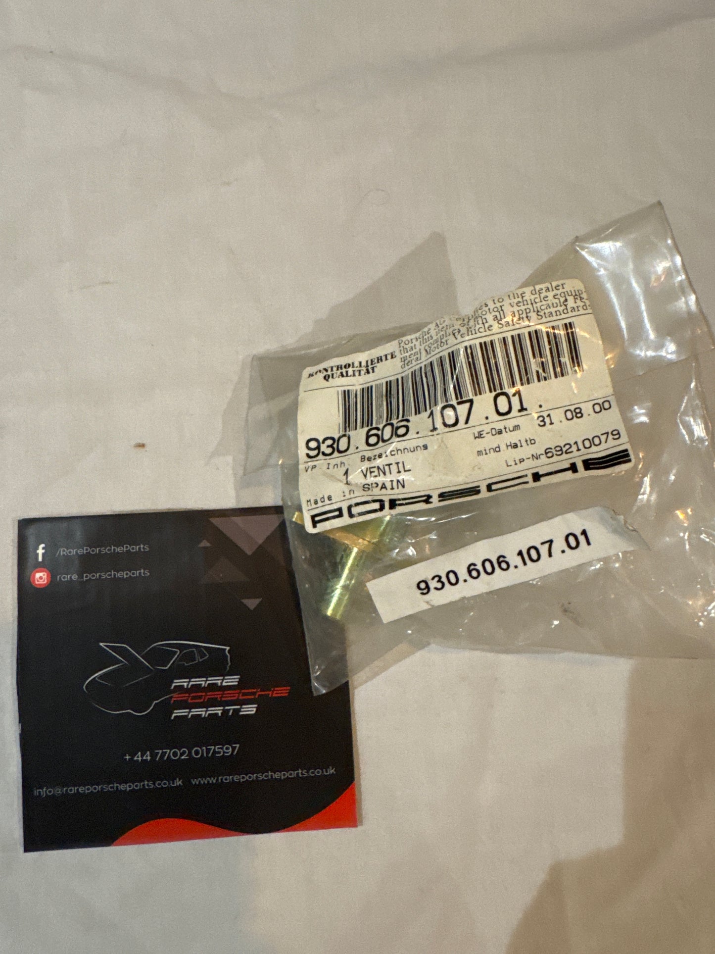 Porsche 911 cold start valve 93060610701   0280170400 NOS