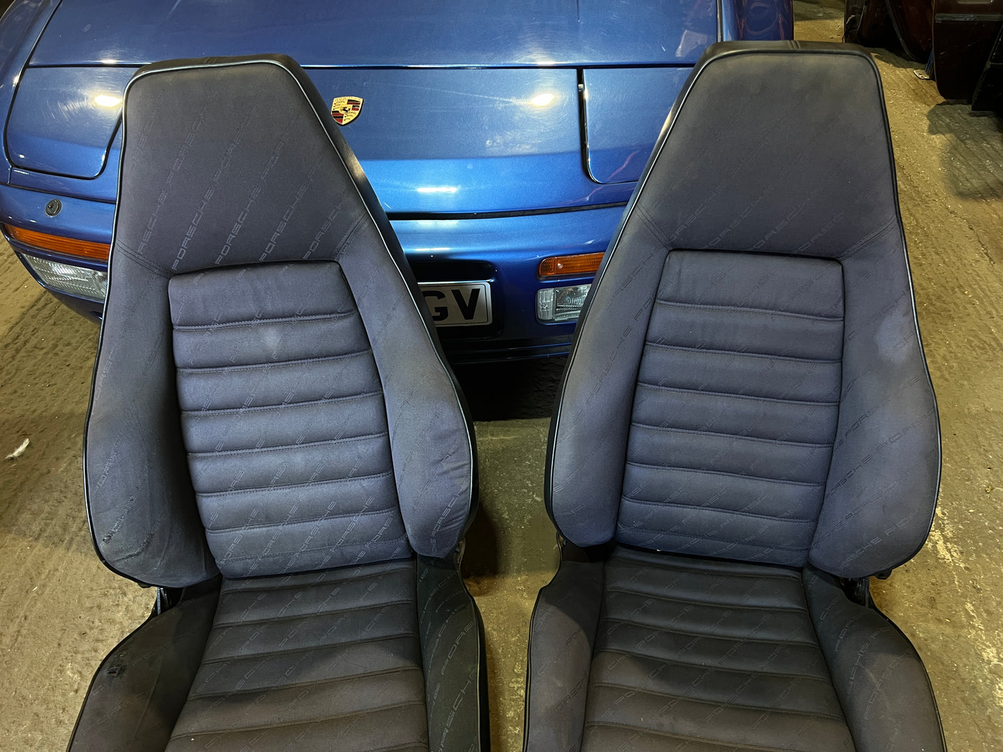 Porsche 924 / early 944 pair of Recaro sport seats, early type, used front seats only