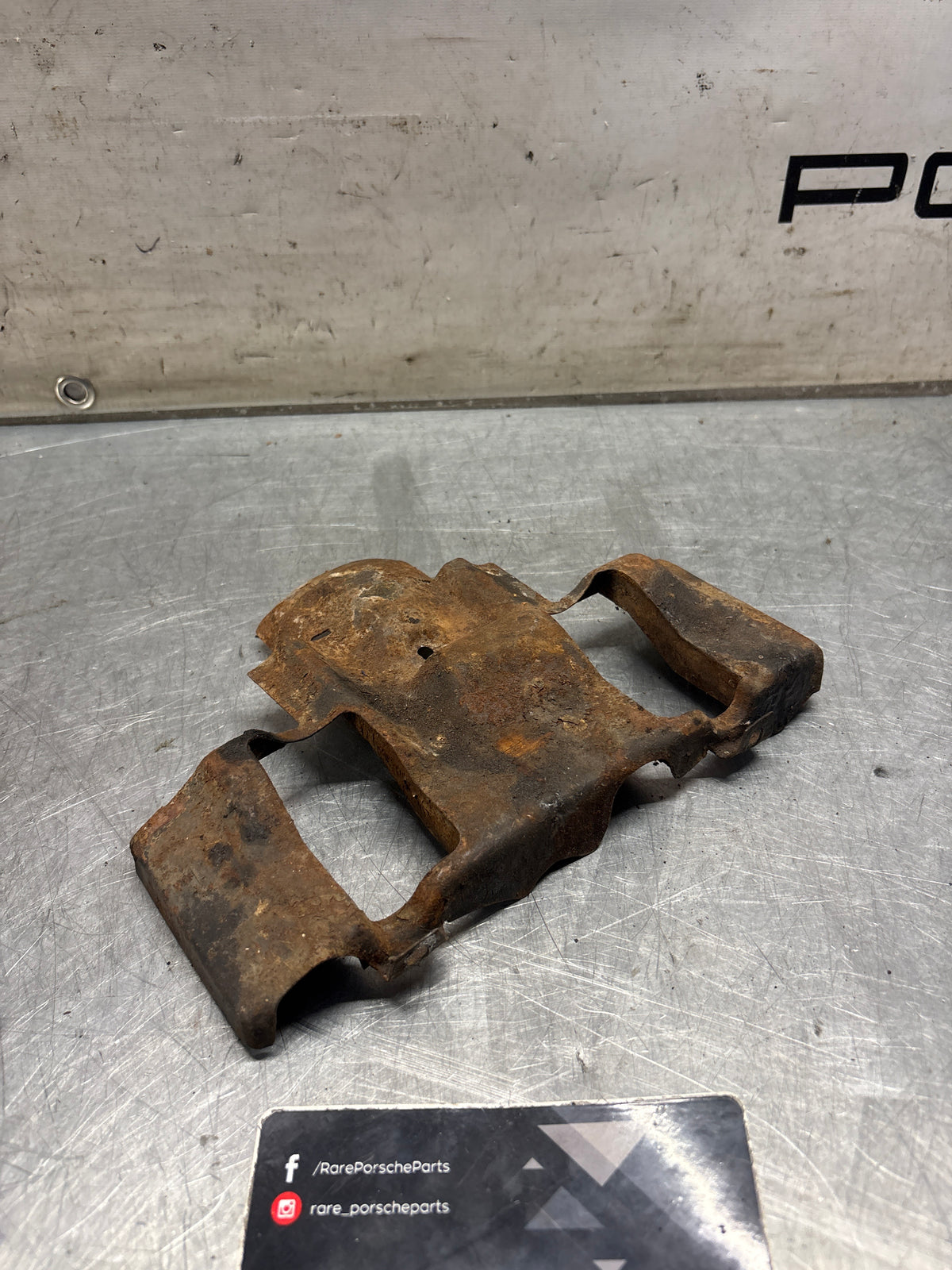 Porsche 914 baffle plate, right side, used 021119320A