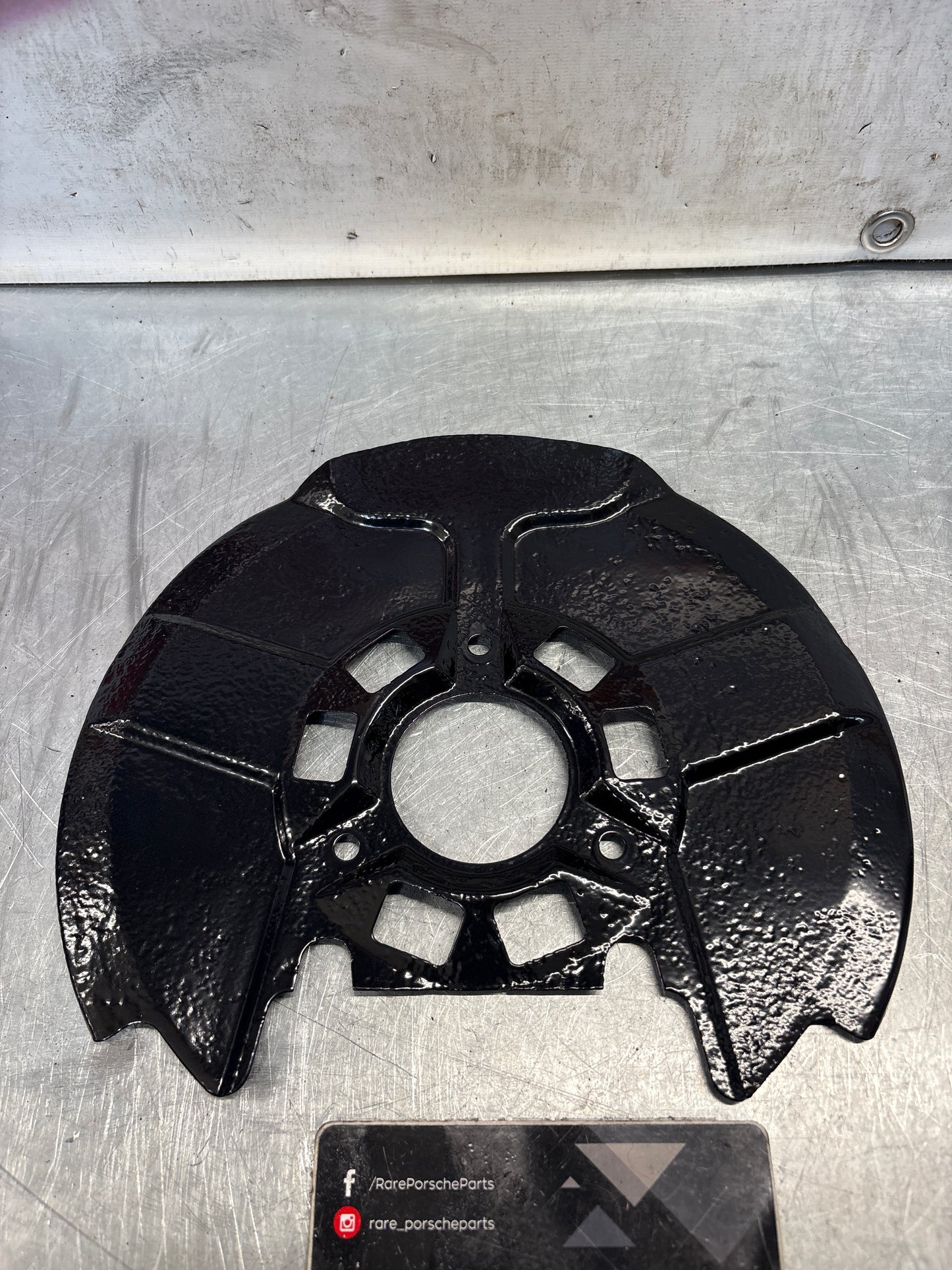 Porsche 924 Turbo brake cover plate, used