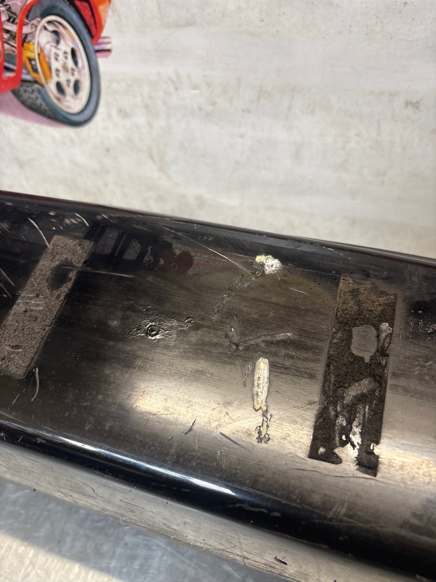 Porsche 911 930 rear bumper with skirt, used 93050511201