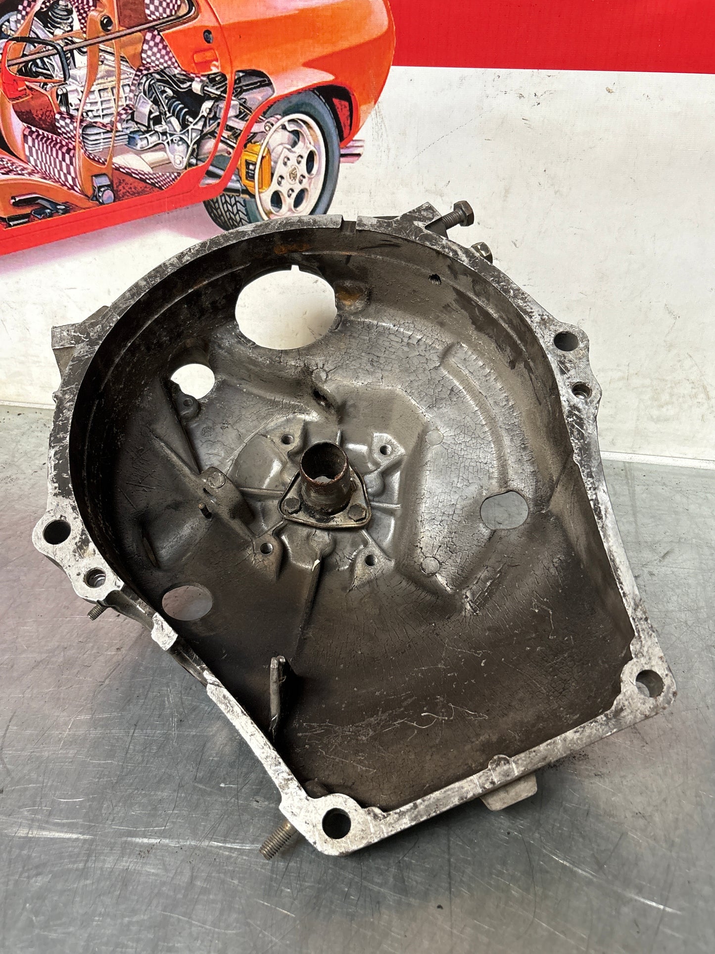 Porsche early 944 Bell housing 9441164014R used