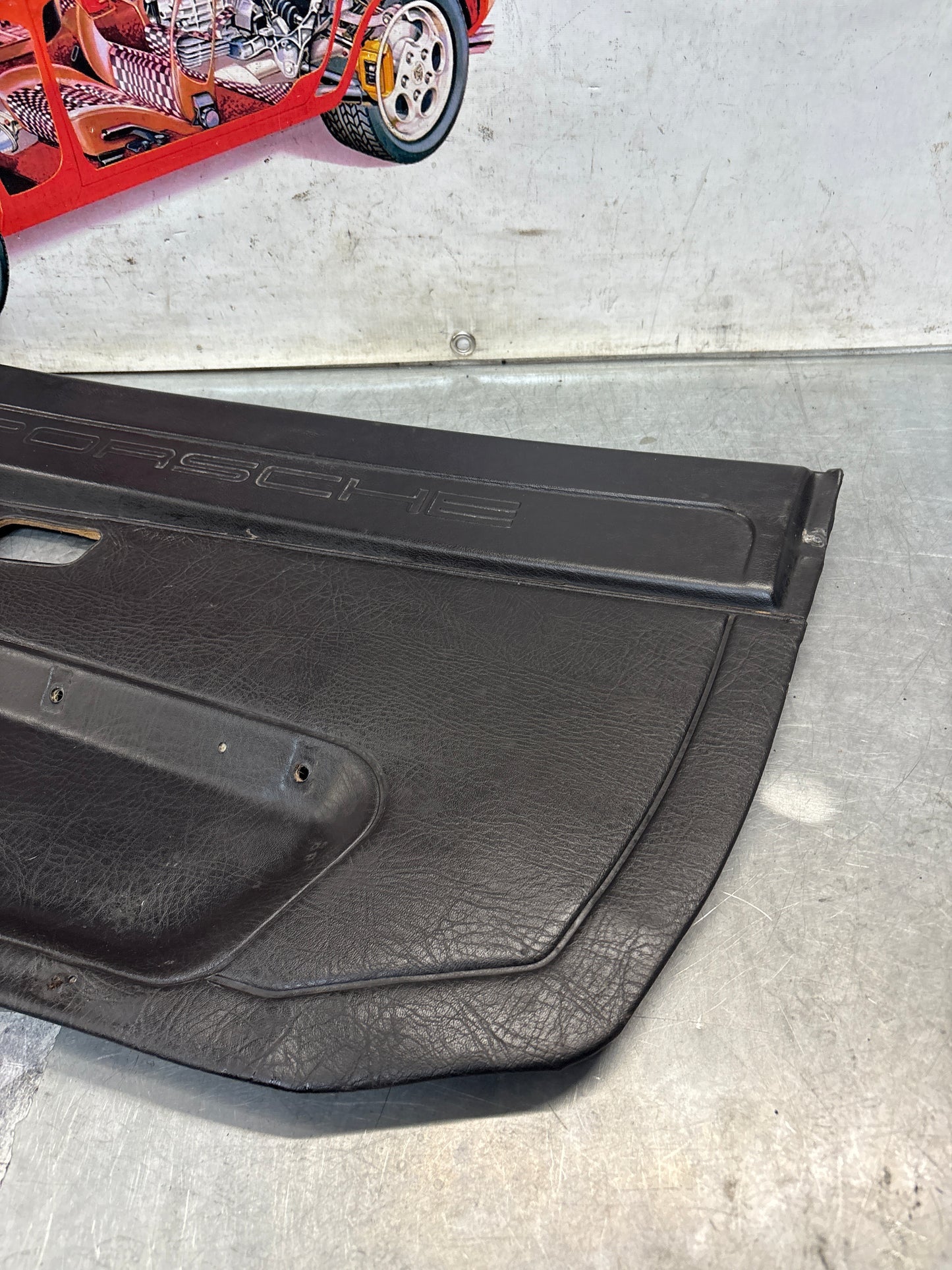 Porsche 924/944 early Porsche scripted door card used good condition right side, LHD, 477867012