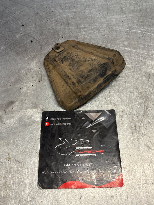Porsche 924 Transmission housing bell cover plate, used 477521213