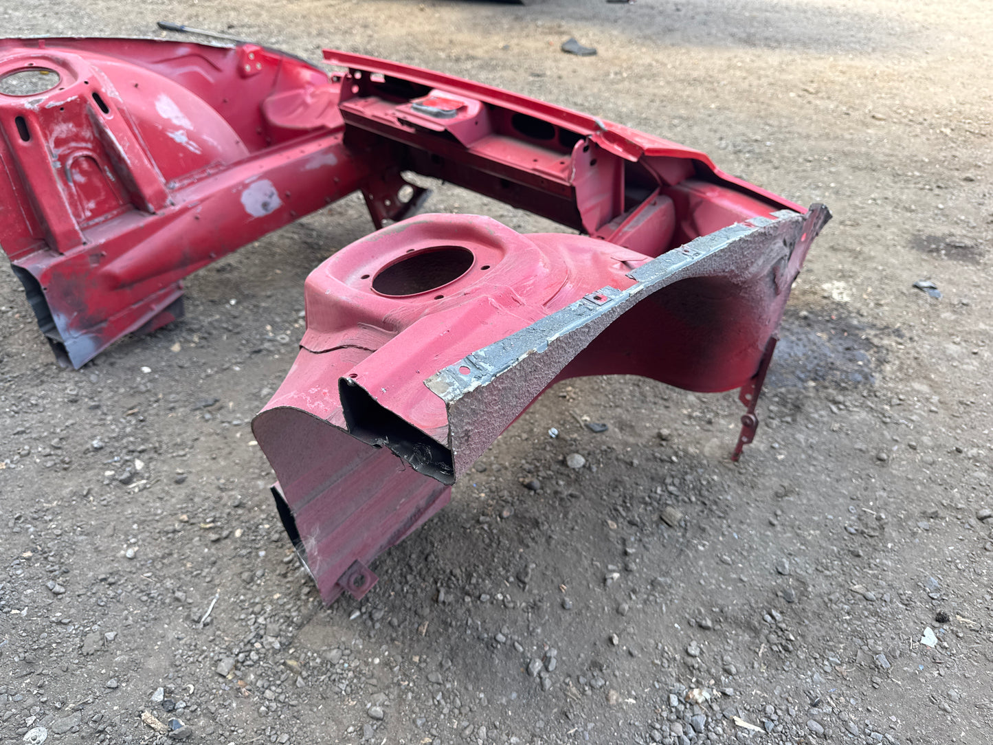 Porsche 924 Front End Cut, Used.