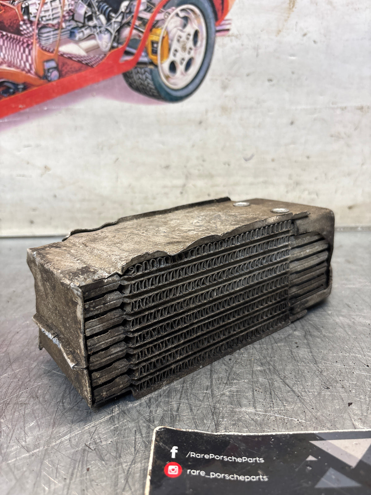 Porsche 914 oil cooler, used 021117021B
