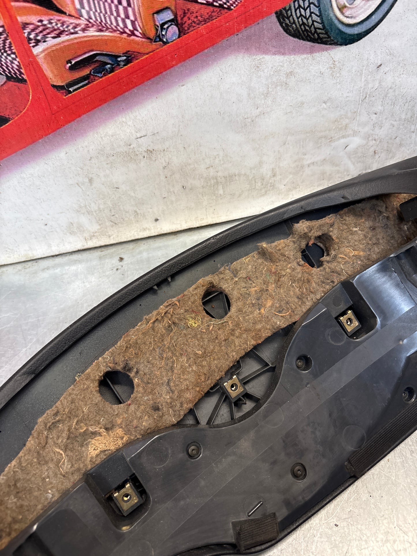 Porsche 911 996 dasboard cluster trim, used, black 99655205902