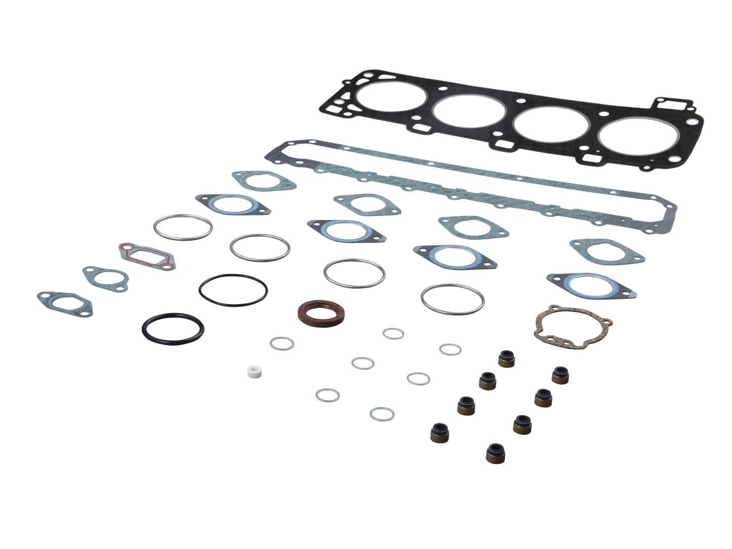 Porsche 944 (2.7L 8v) cylinder head gasket set. Head gasket set for all 944 2.7L Porsche 944 (2.7L 8v) cylinder head gasket set. Head gasket set for all 944 2.7L