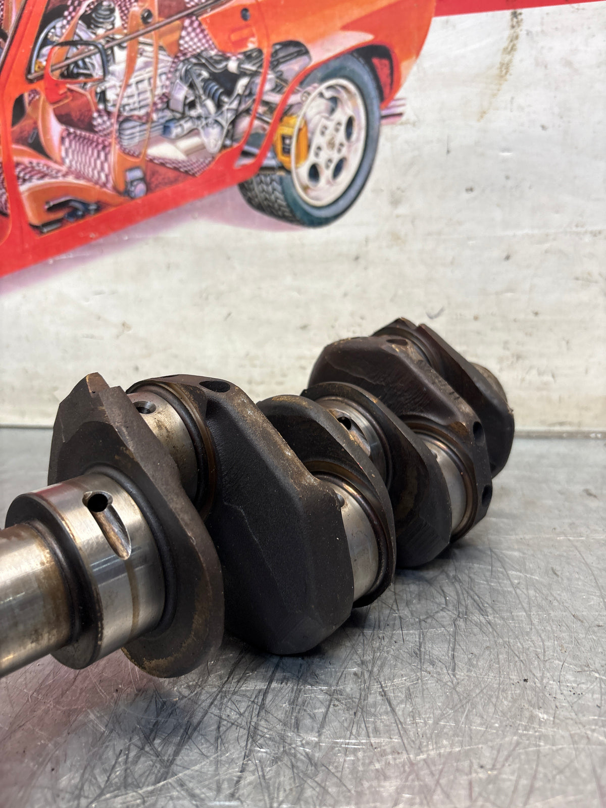 Porsche 914 1.7 crankshaft, 021105101, used