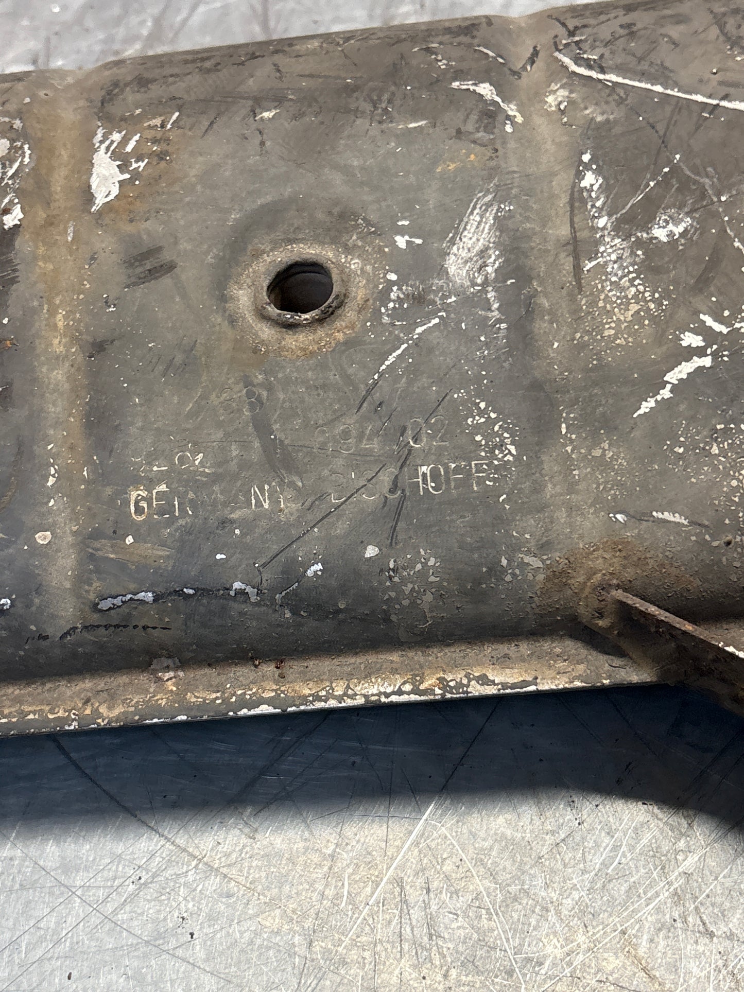 Porsche 928 S4 right middle silencer, used 92811109403