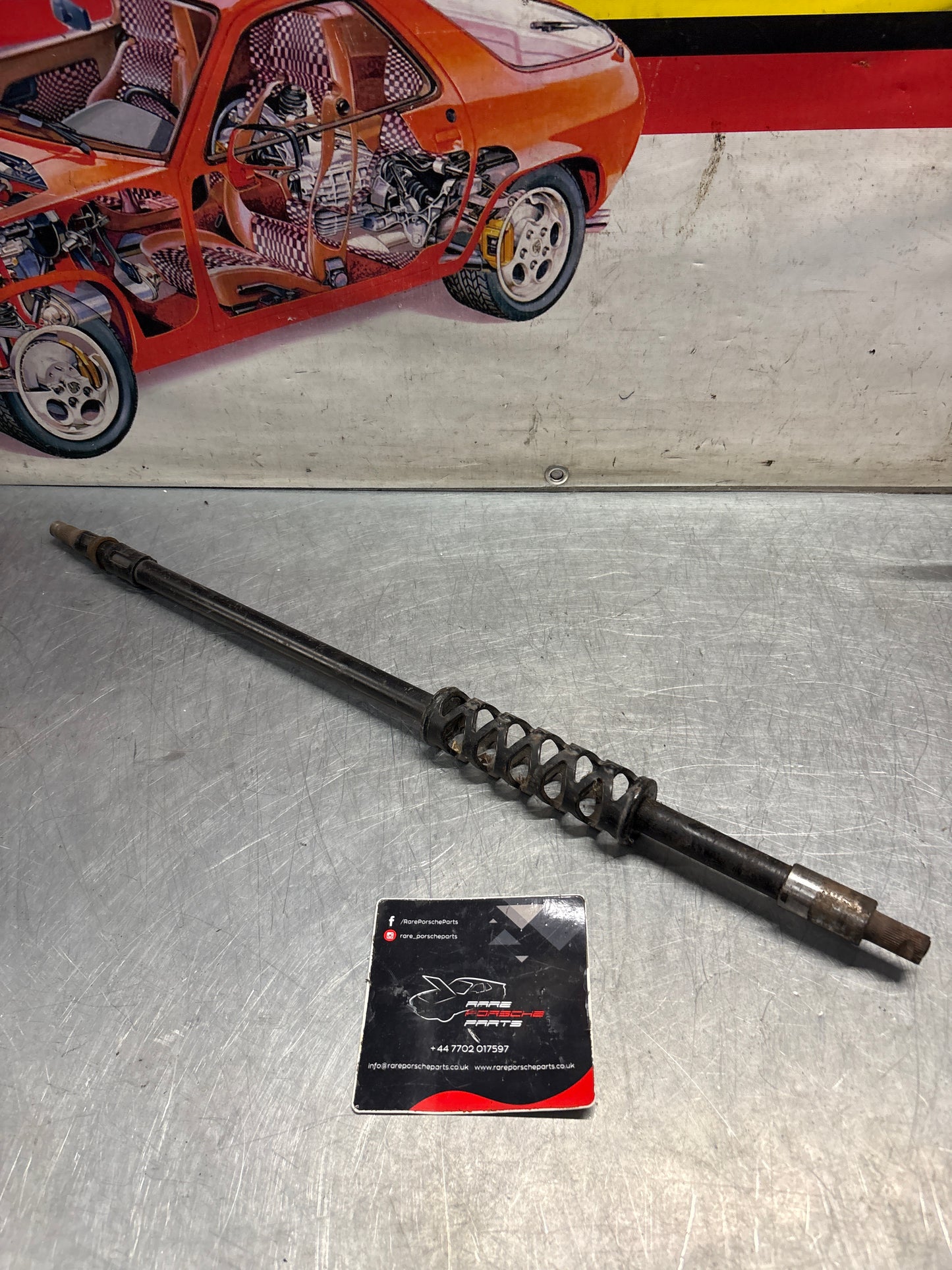 Porsche 924 / 924S / 944 LHD steering coloumn shaft, used 94434701904