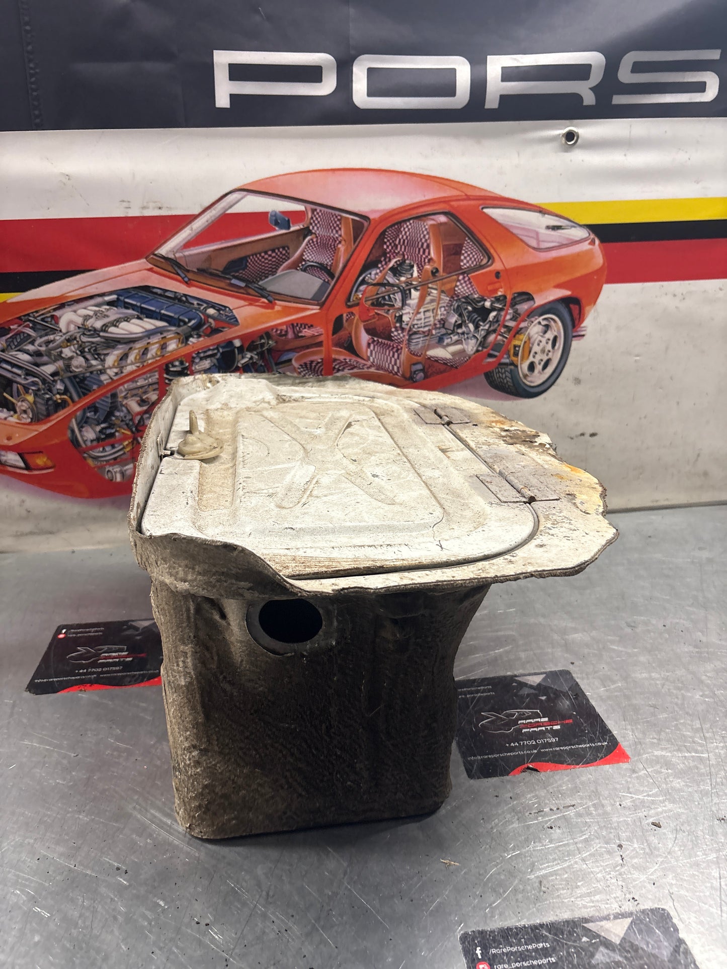 Porsche 928 Battery tray cut, 92850180502 used