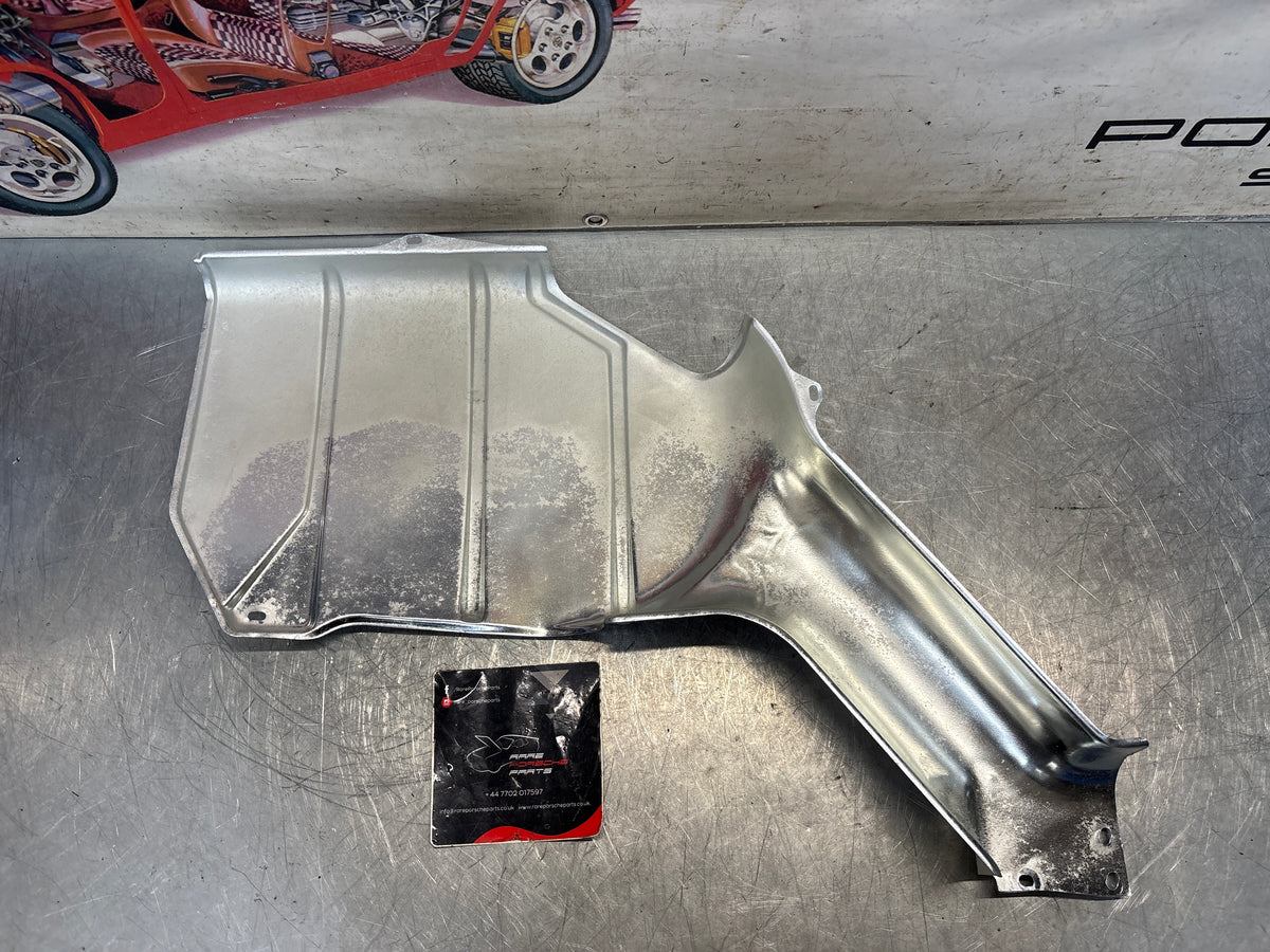 Porsche 928 S / S4 rear heat shield protection plate, refurbished 92850493204