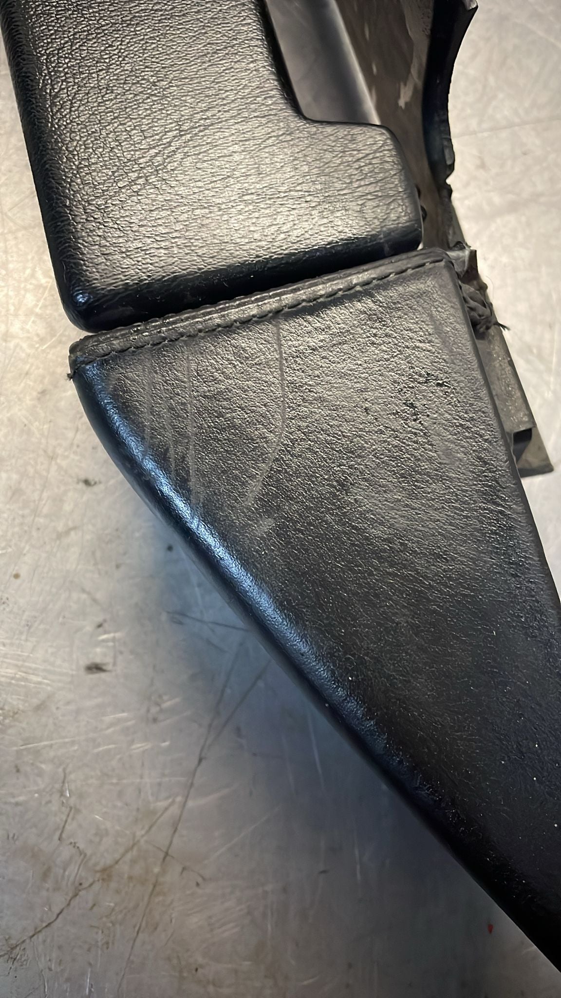 Porsche 928 black door armrest, right, off side, 92855510203, used