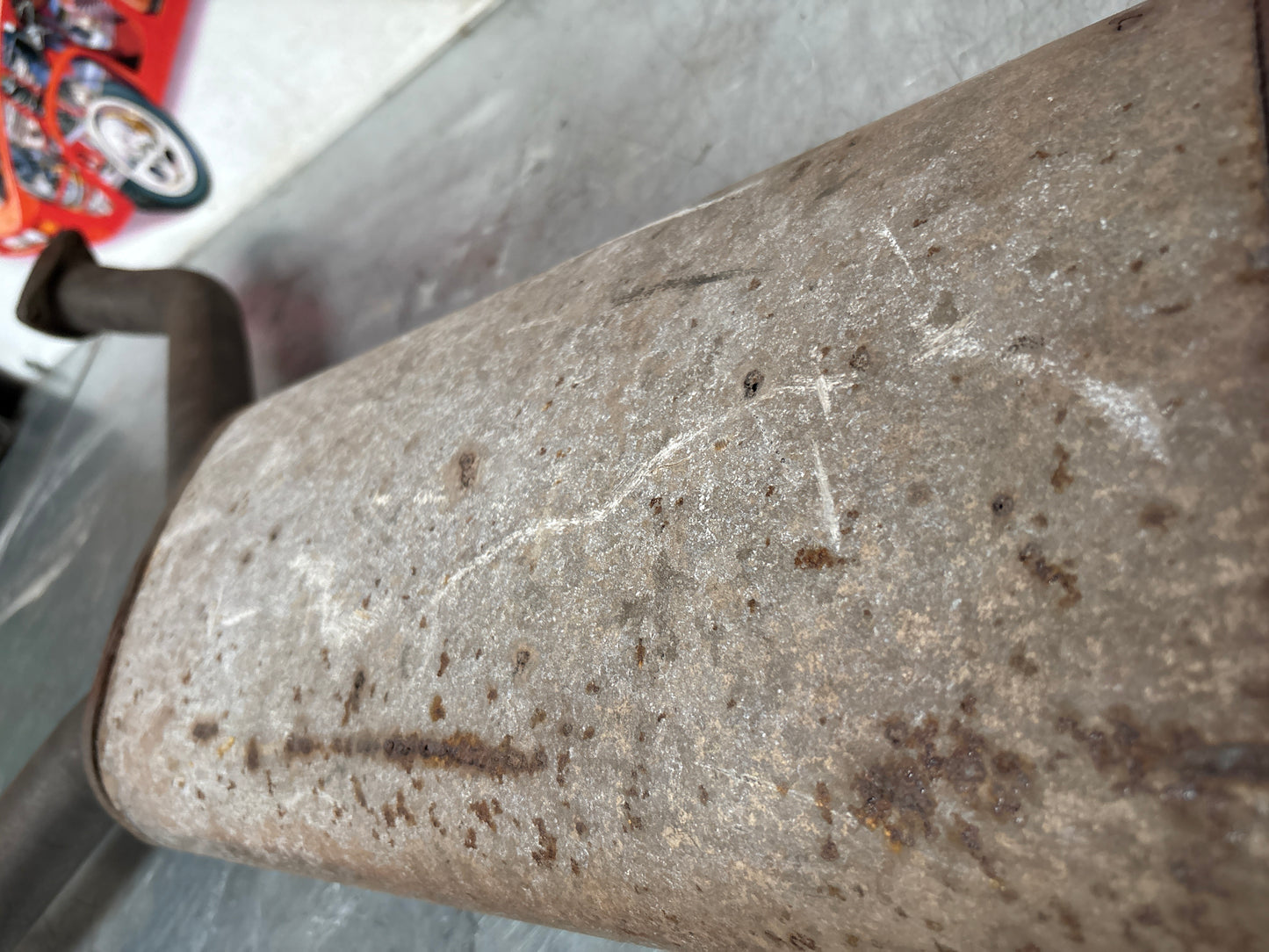 Porsche 928 middle exhaust silencer, 92811109001 used