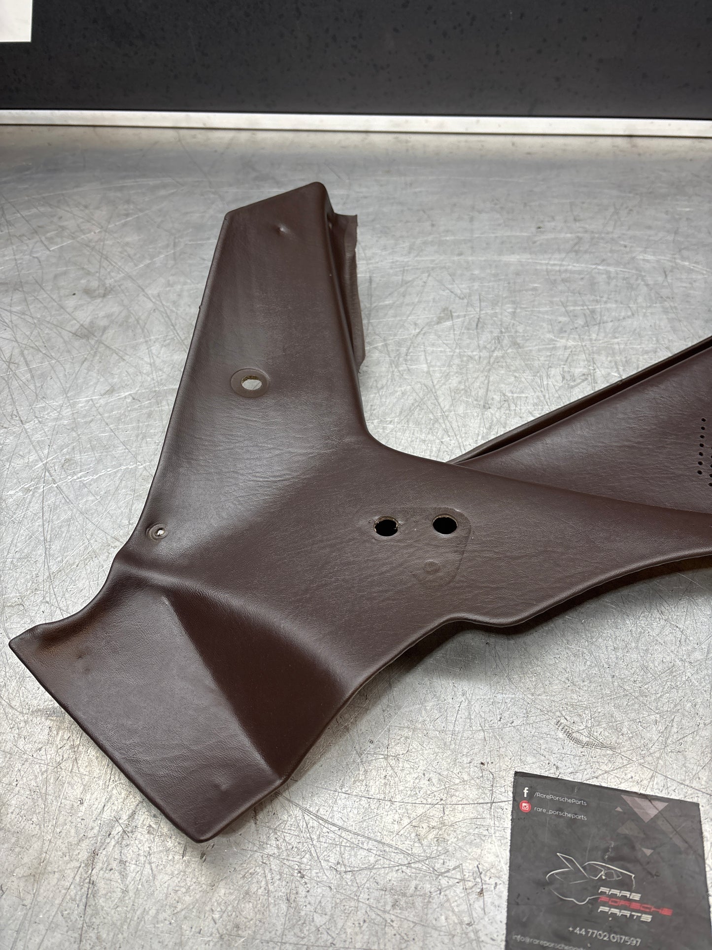 Porsche 944 924 brown left rear interior C Post trim /card . Quarter panel trim used, 94455502101
