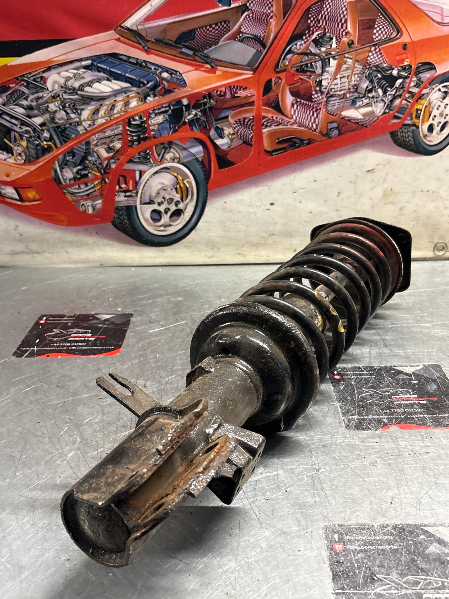 Porsche 944 Turbo front right shock absorber, used 95134303205