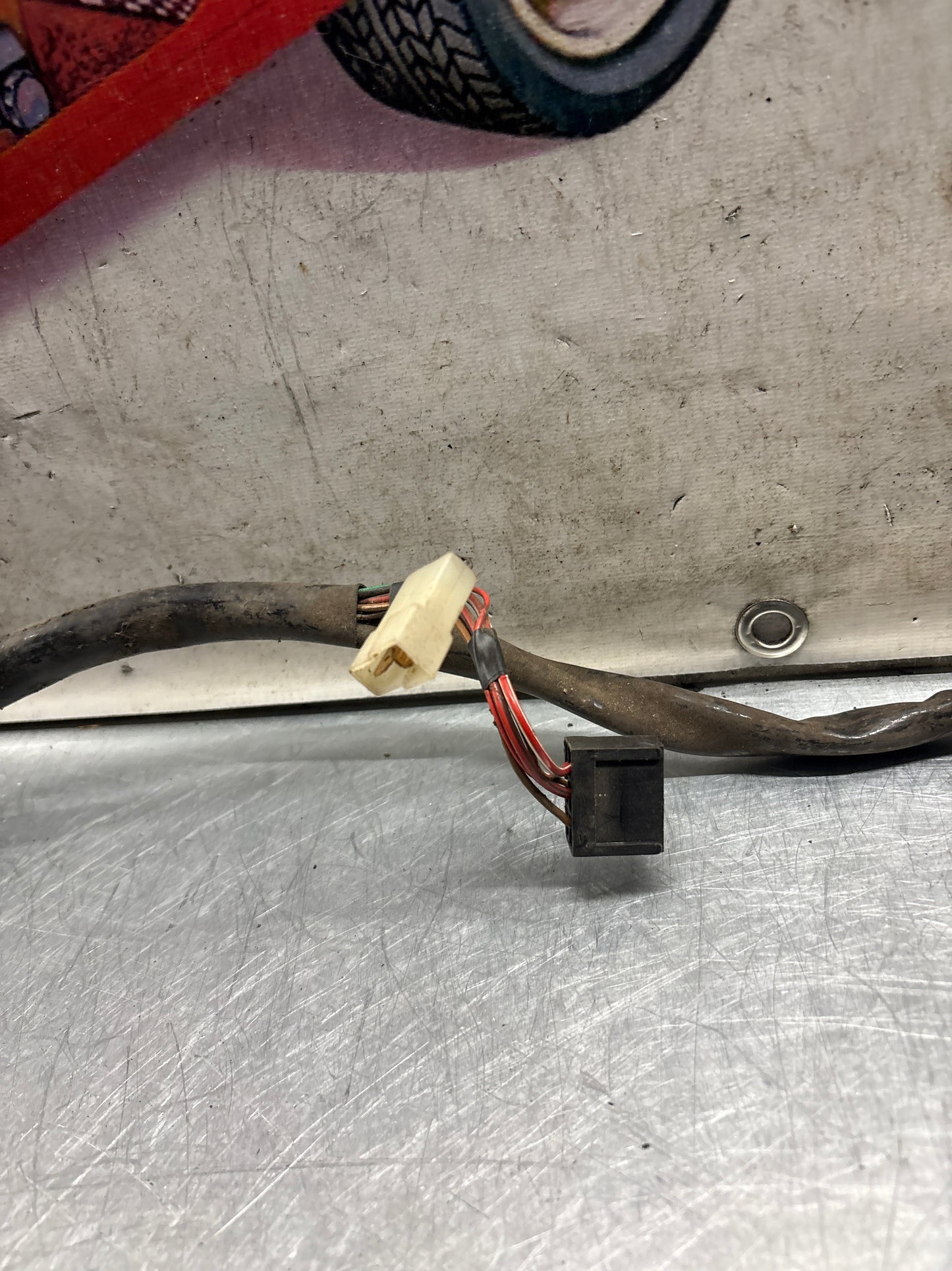 Porsche 928 S interior wiring harness, loom, rear section, from a LHD car, used 92861200424