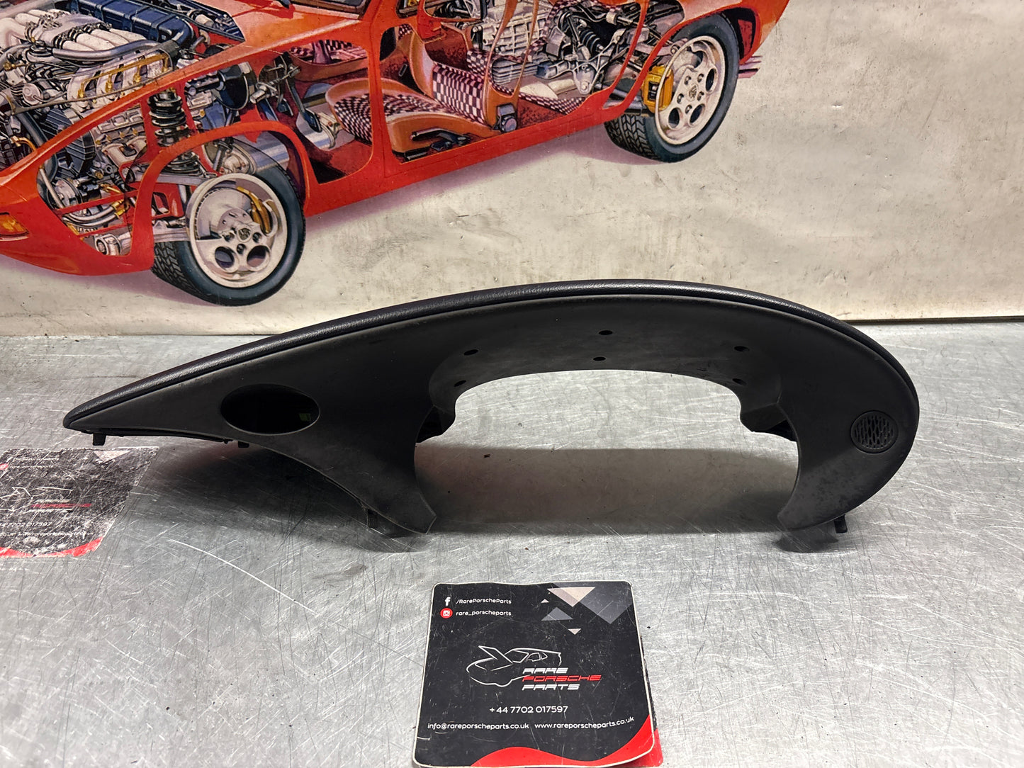 Porsche Boxster 986 RHD dashboard cluster trim,blue used 98655205600 / 98655205601