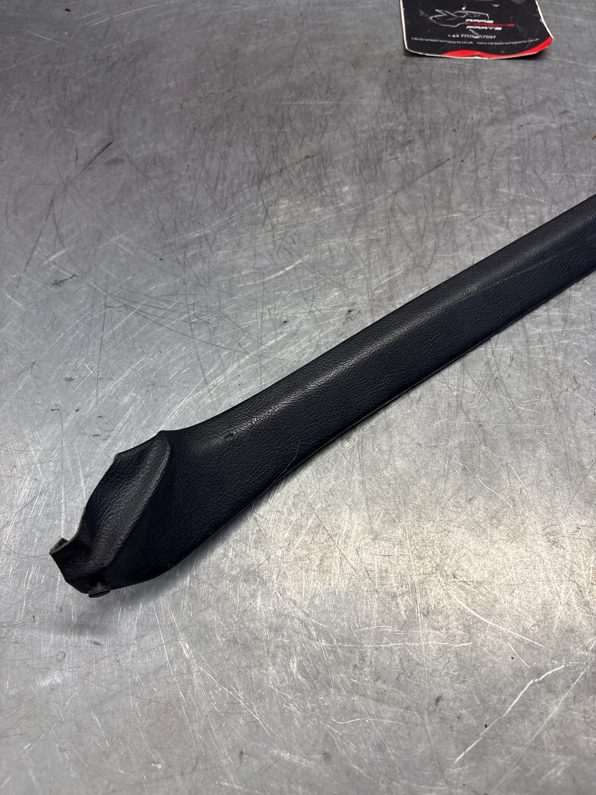 Porsche 928 tailgate trim, left, near side, marine blue, 92855503702, used