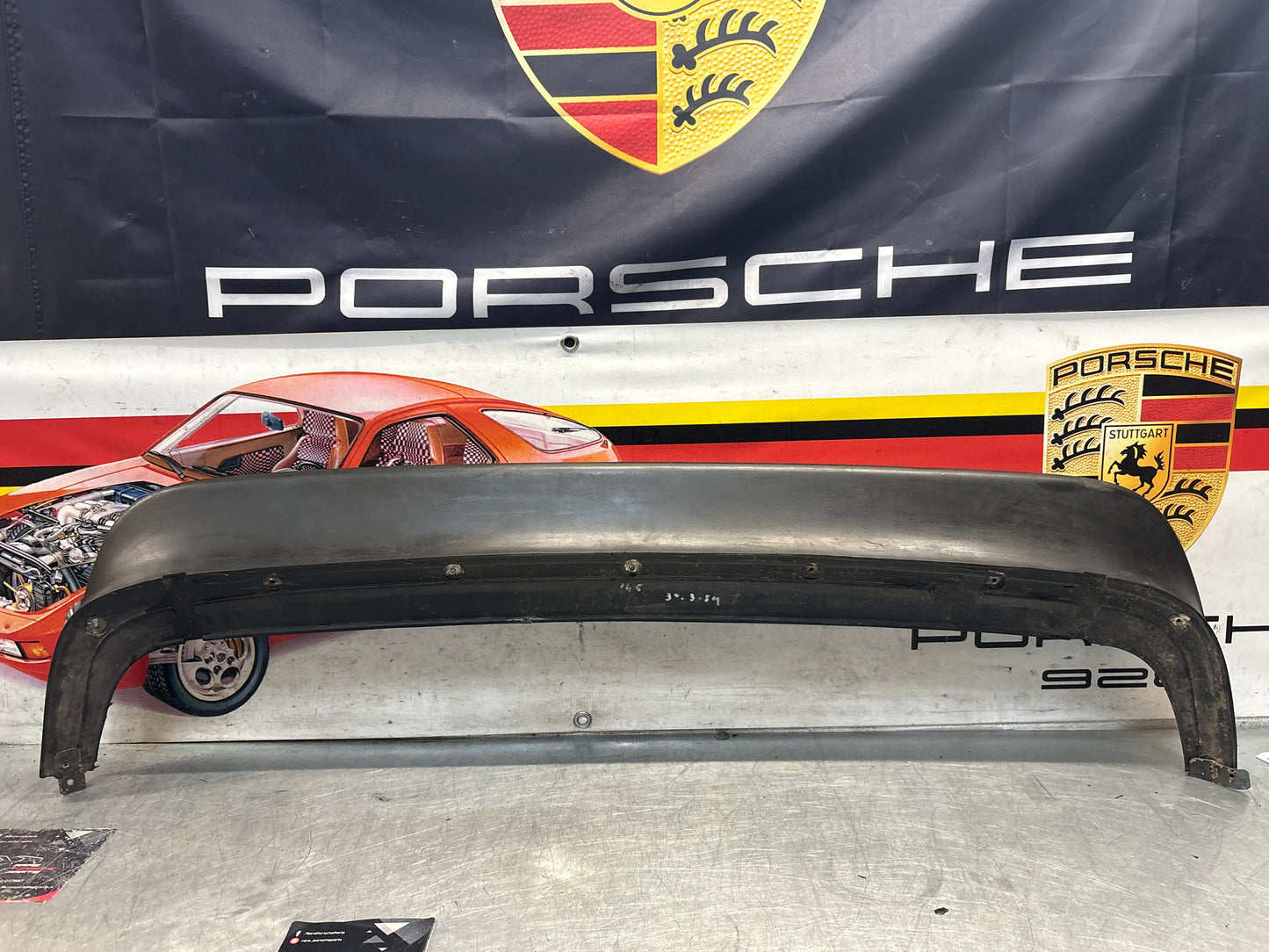 Porsche 944 rear center spoiler, used 93751255500