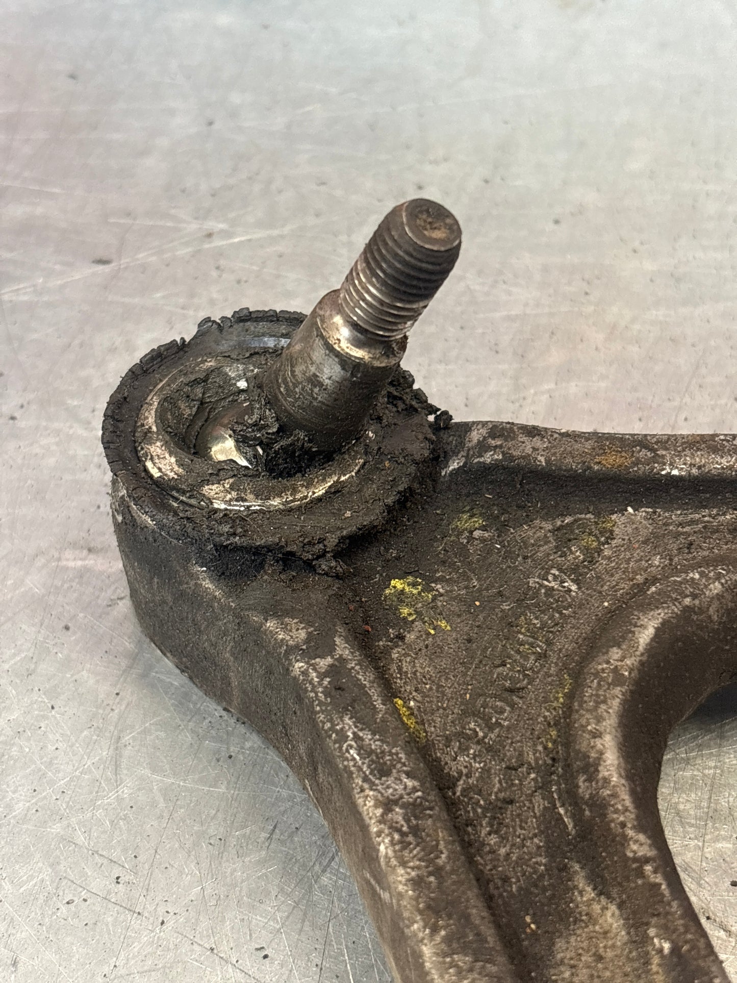 Porsche 928 front upper left control arm, used 92834145722
