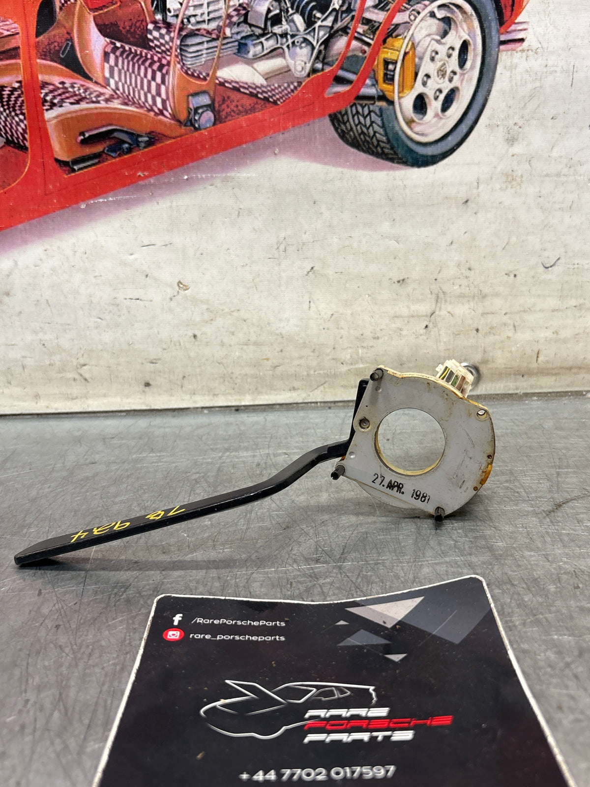 Porsche 924 early wiper stalk, used 113953519G