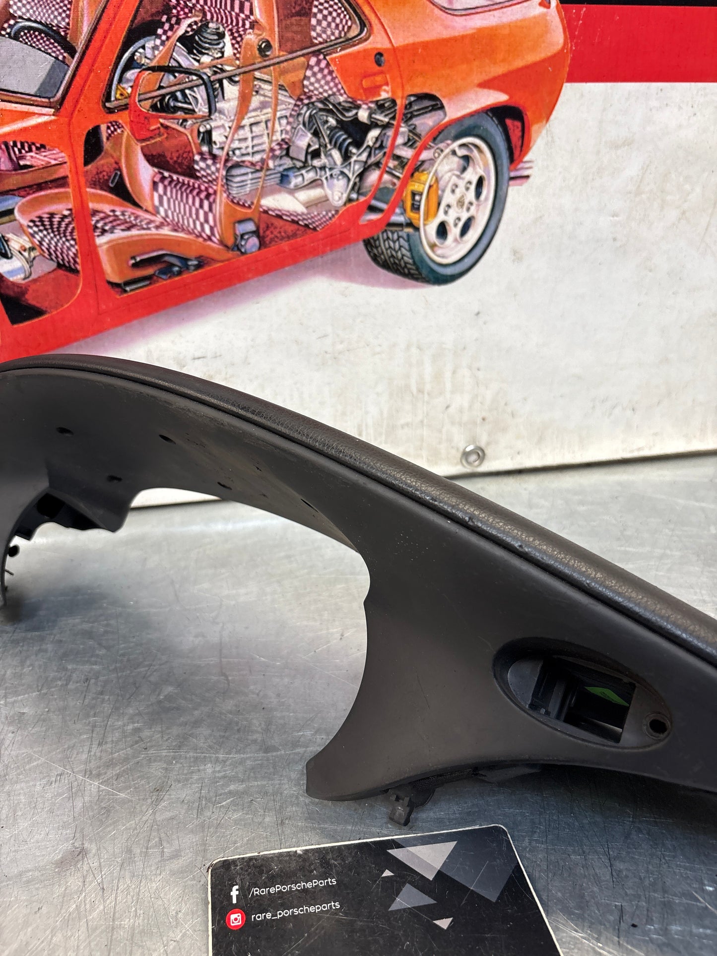 Porsche Boxster 986 dashboard cluster trim,black used 98655205500 / 98655205501