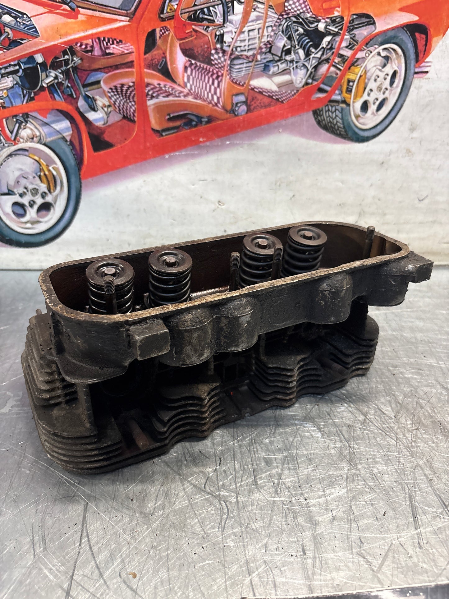 Porsche 914, cylinder head, used 021101371S