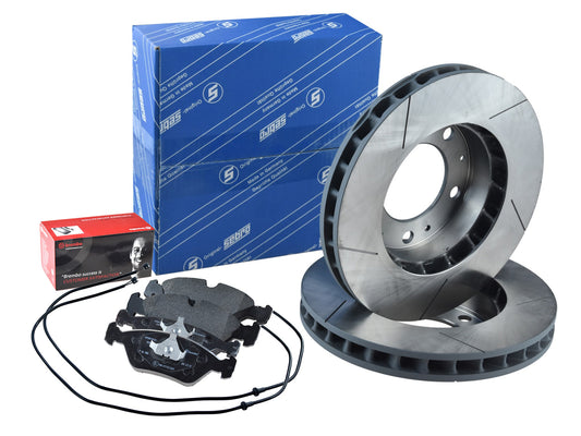 Brake discs + pads +WK for Porsche 928 4.5 4.7 S -'85 FRONT 2x 92835104306