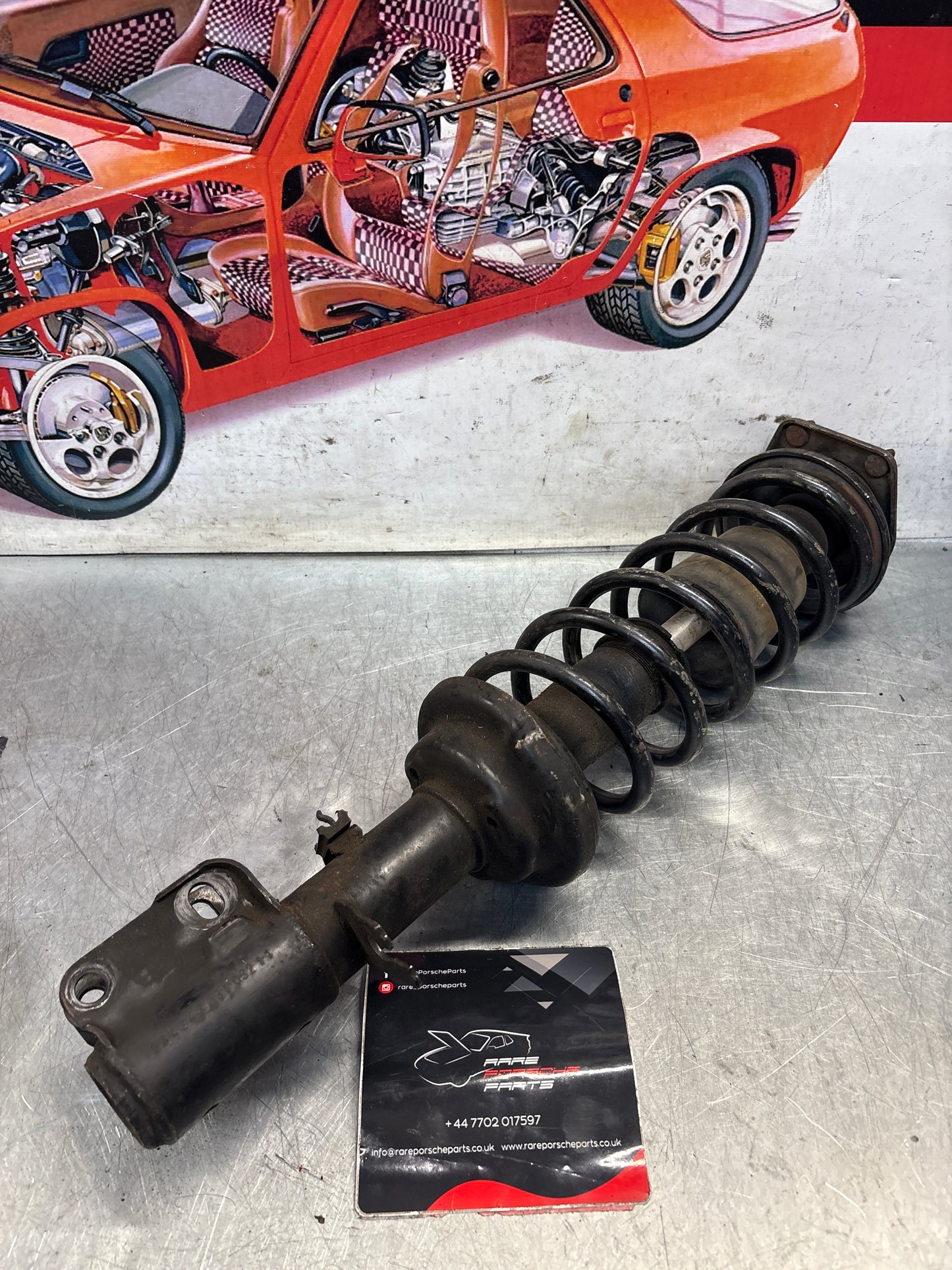 Porsche 924 Turbo / early 944 front shock absorber, used 94434303103211