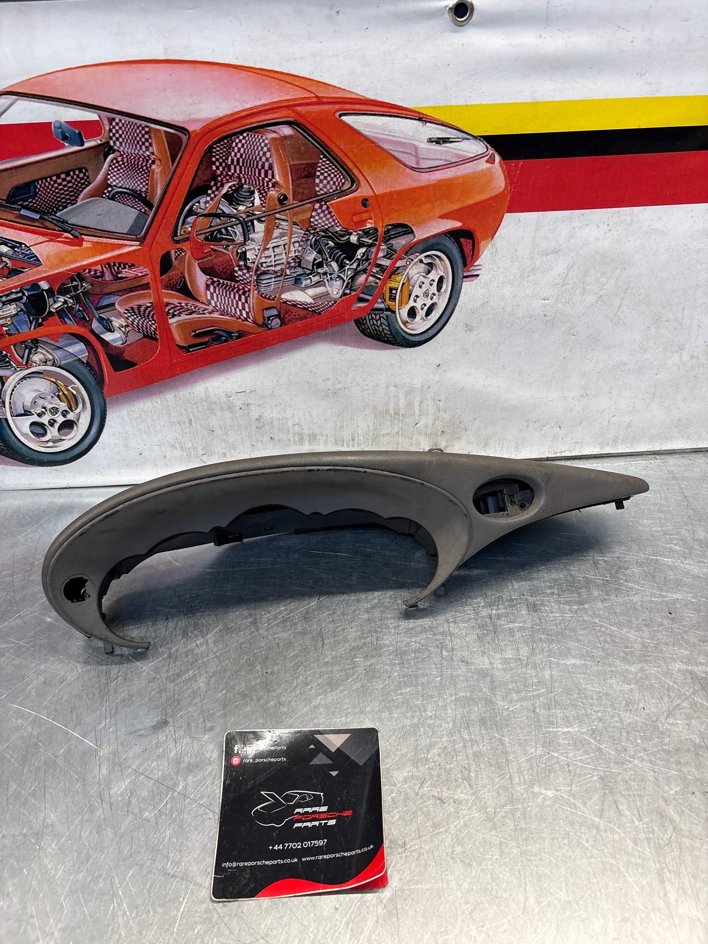 Porsche 911 996 dasboard cluster trim, used, grey 99655205902