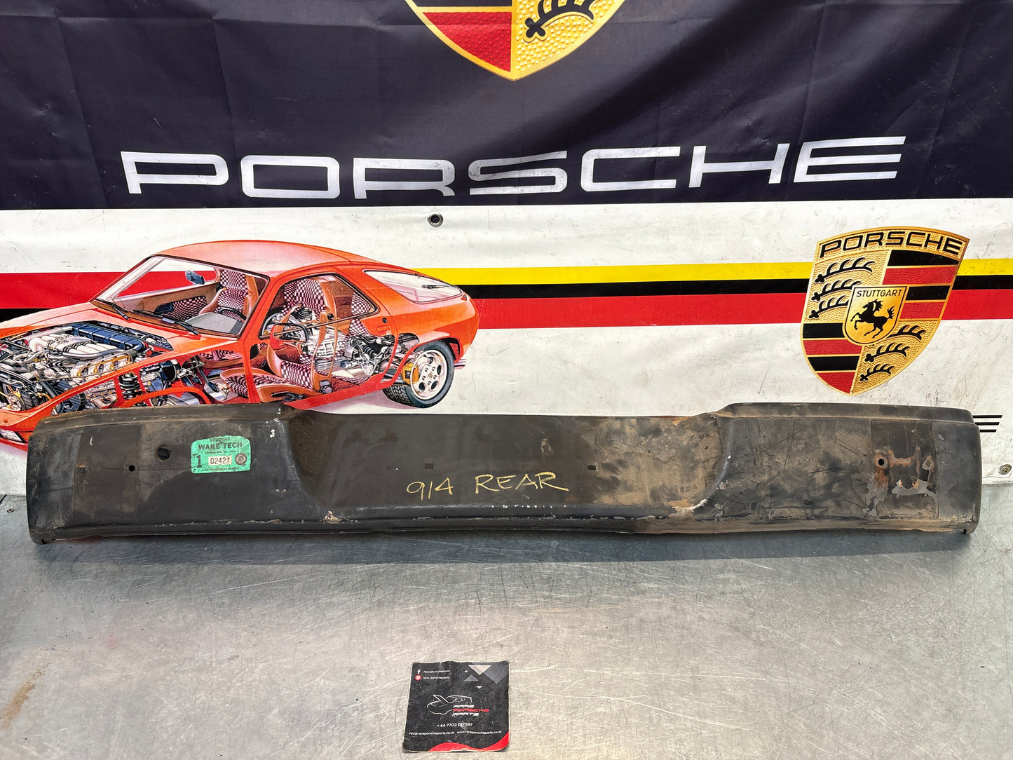 Porsche 914 rear bumper, used 91450509110