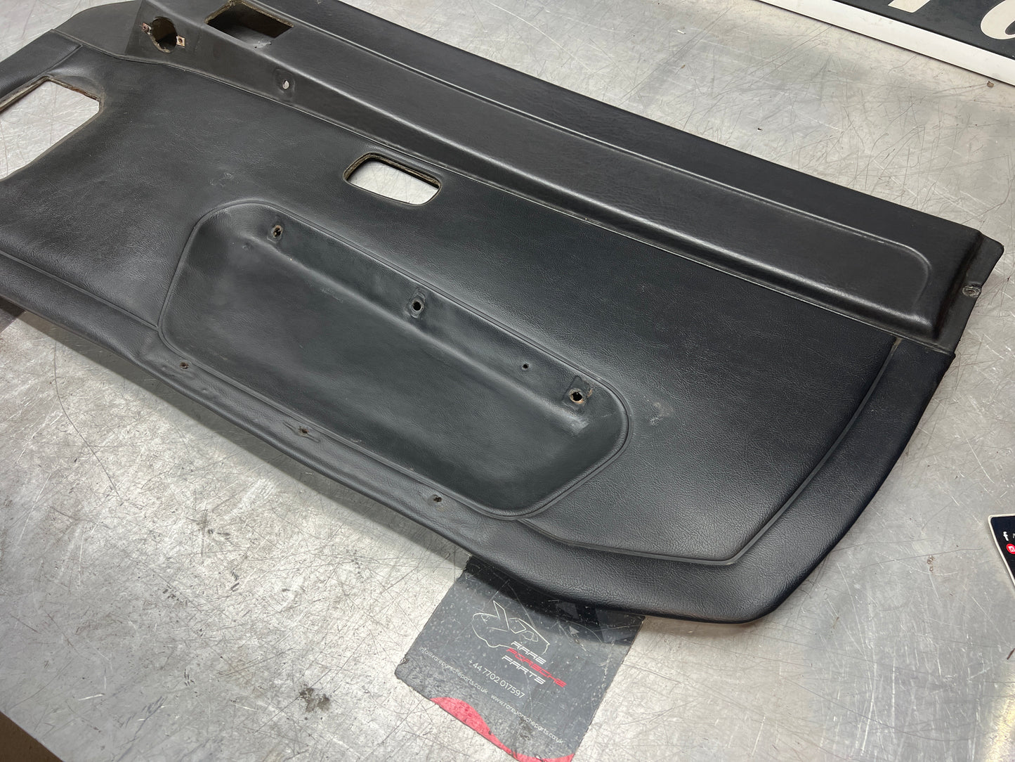 Porsche 924/944 early Porsche black door card used condition right side, Rhd, 478867012