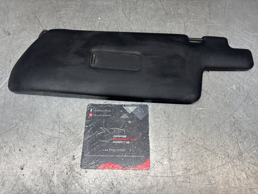 Porsche 924S/944 left N/S sun visor in black, used for late cars 94473103101, damaged