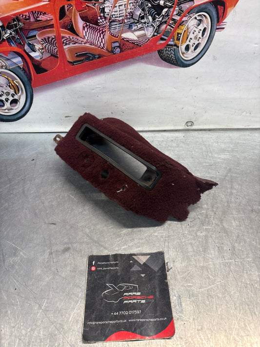 Porsche 928 handbrake sorround carpet, burgundy, used