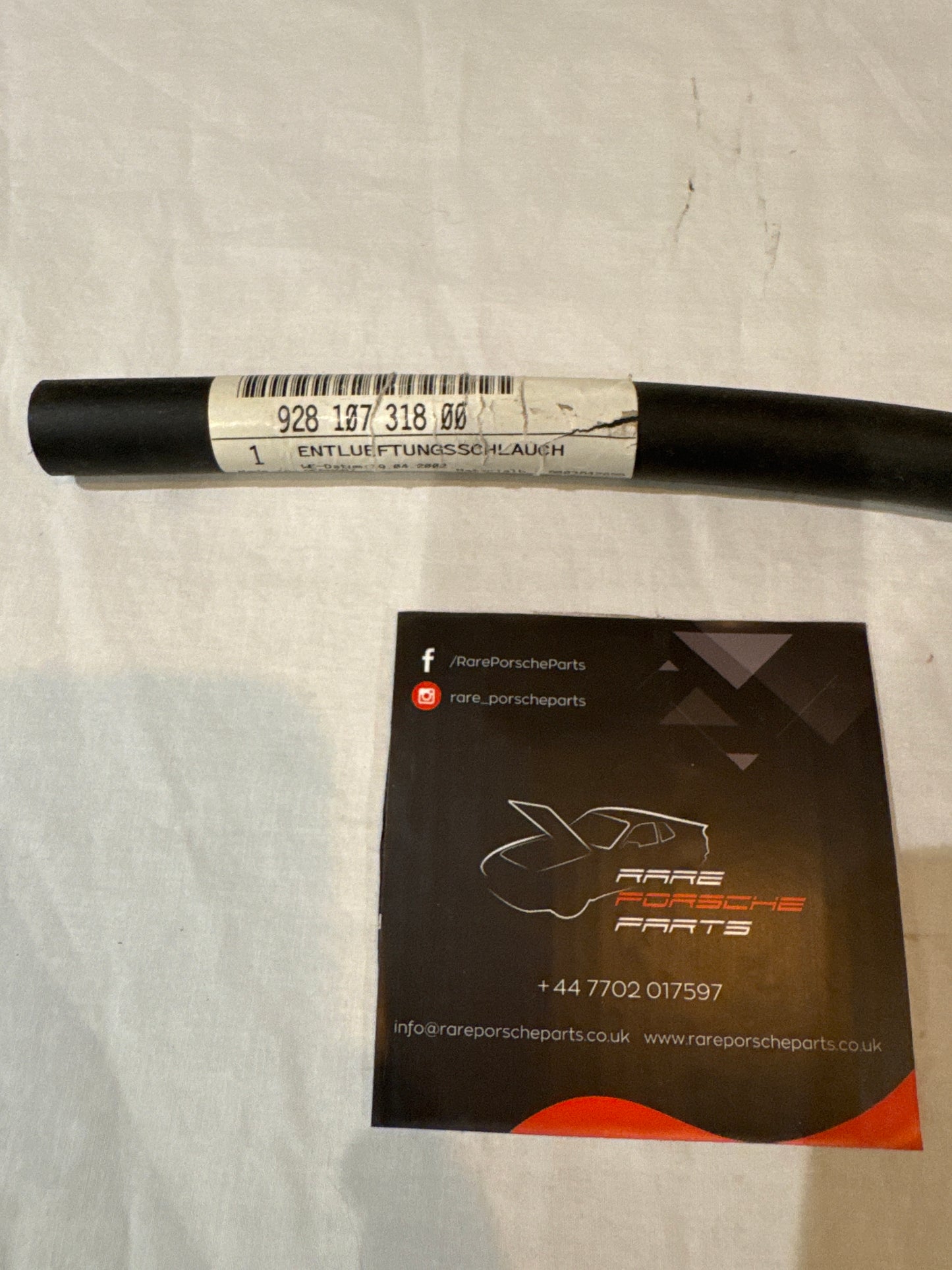 Porsche 928 Breather hose 92810731800 NOS